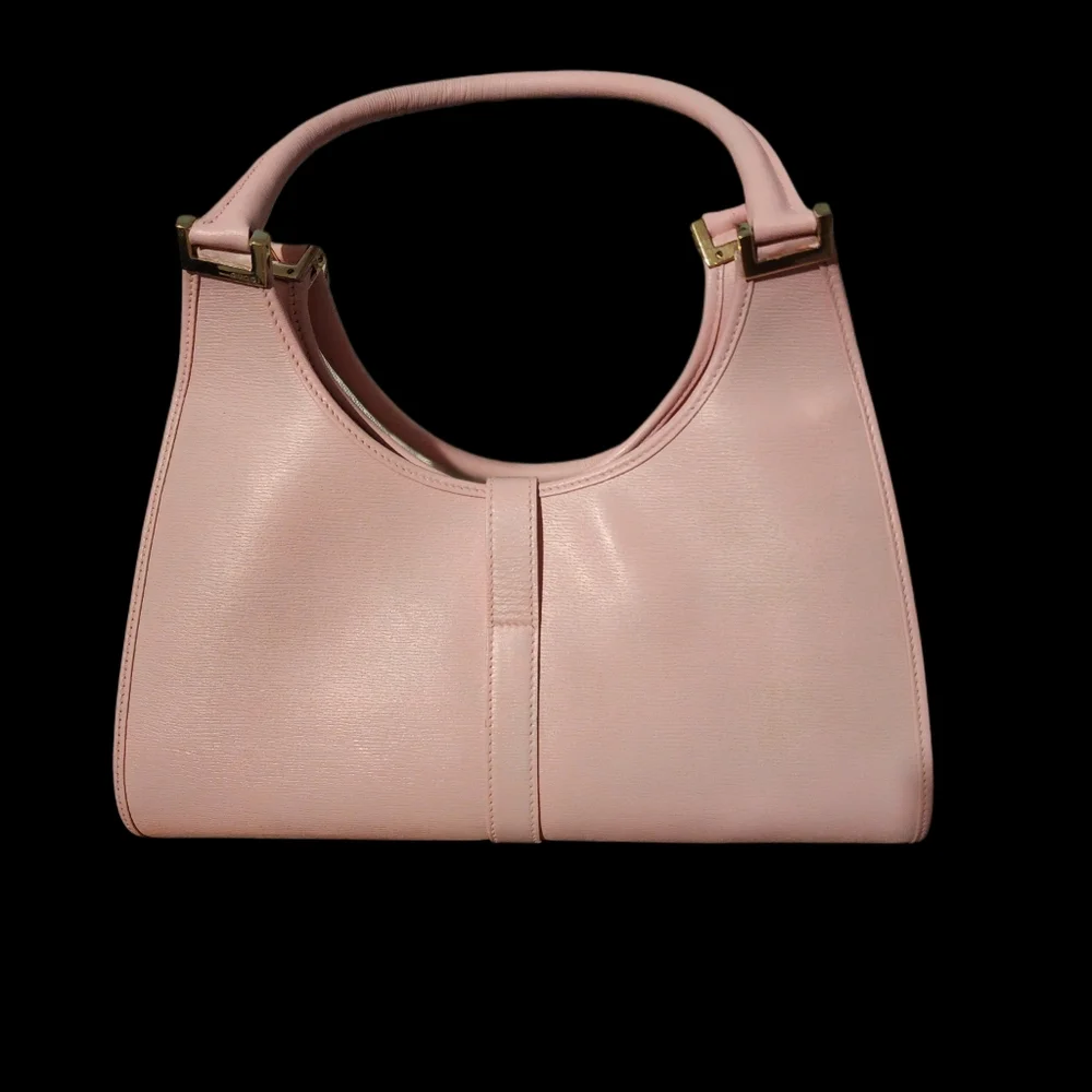 Gucci Pink Leather Shoulder Bag with Gold Hardware - Picture 2 of 6
